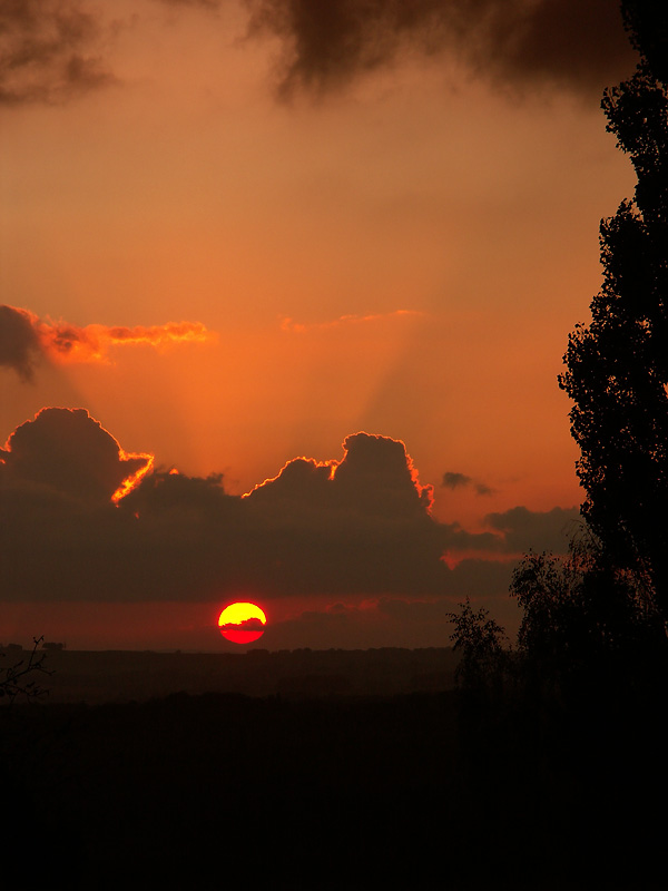 Sonnenuntergang bei Stolpen