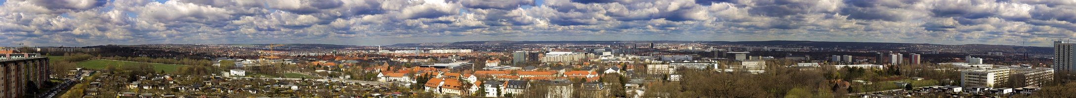 Panorama Bismarckturm (Dresden Räcknitz) [Himmel opt.]