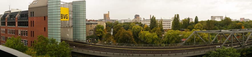 Panoramablick vom Technikmuseum Berlin
